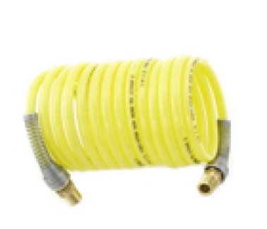 A0412-MC4-ML4-R Parker 1/4" x 12' Fast-Stor Coiled Air Assembly