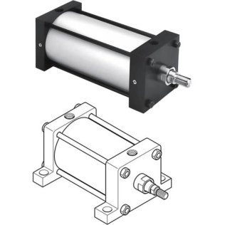 8.00C4MA3U36YA48.00 Parker Hannifin Double-Acting Non-Lube NFPA Single-End Tie-Rod Pneumatic Cylinder - (4MA Series)