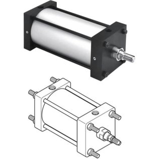 1P4MA0002794 Parker Hannifin Double-Acting Non-Lube NFPA Tie-Rod Pneumatic Cylinder - (4MA Series)