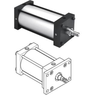 1P4MA0012934 Parker Hannifin Double-Acting Non-Lube NFPA Tie-Rod Pneumatic Cylinder - (4MA Series)