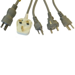 Ewellix ZKA-304347-3000 Power cords, 3 pole, plug US, length 3000mm
