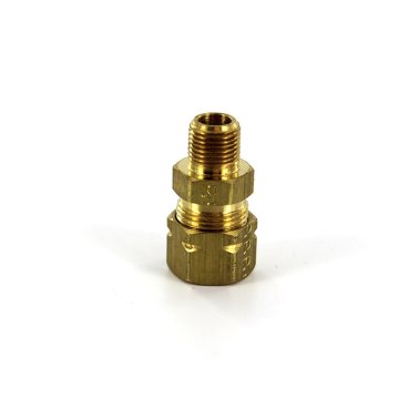 3/8" NPT Male X 3/8" Compression Brass Fitting Parker New 