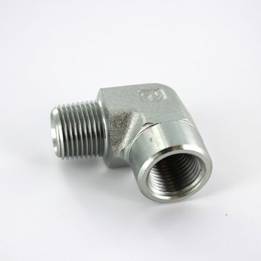 Aluminum 90 Degree Elbow 10 AN To 3/8 NPT Male Fitting Adaptor Connector 