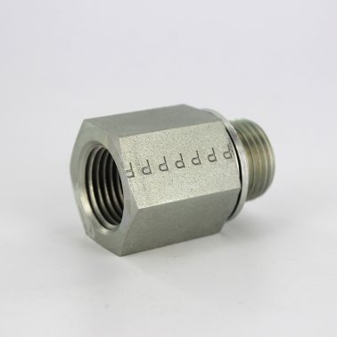 Brennan Industries 9033-24-24 Steel Straight Coupling Conversion Adapter Fitting 1-1/2-11 Female BSPP x 1-1/2-11 Female BSPP 