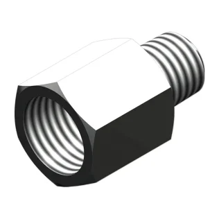 202-2 BSP Bijur Delimon International Straight Adapter 1/4NPT Female X 1/8BSPT Male