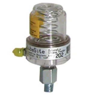 202 BSP Bijur Delimon International 1Oz Grease Feeder BSP, Polycarbonate Base