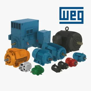 WEG 00718ET3E213TC-W22 7.5HP 4P TC-Face Metric-Rated Motor